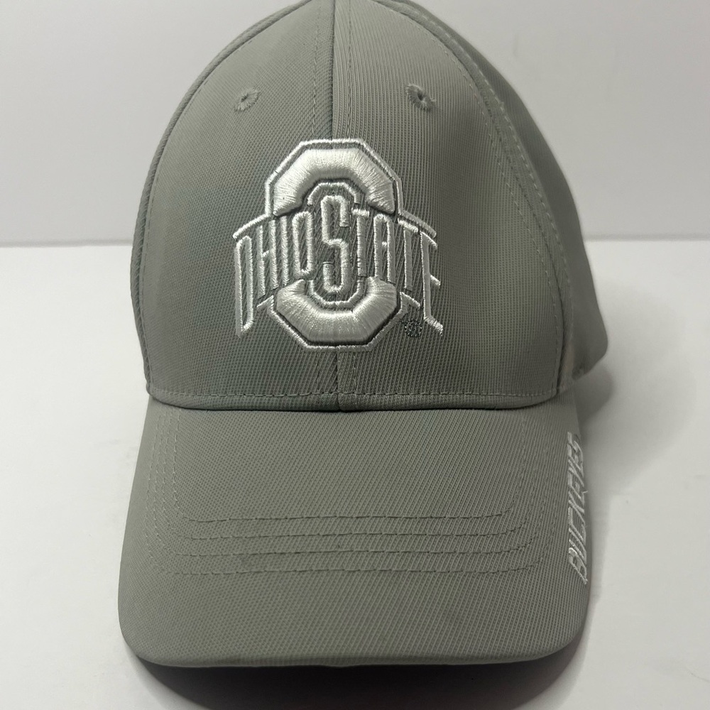 NCAA Ohio State Buckeyes Cap Hat Adult Adjustable Gray 100% Polyester Fan1